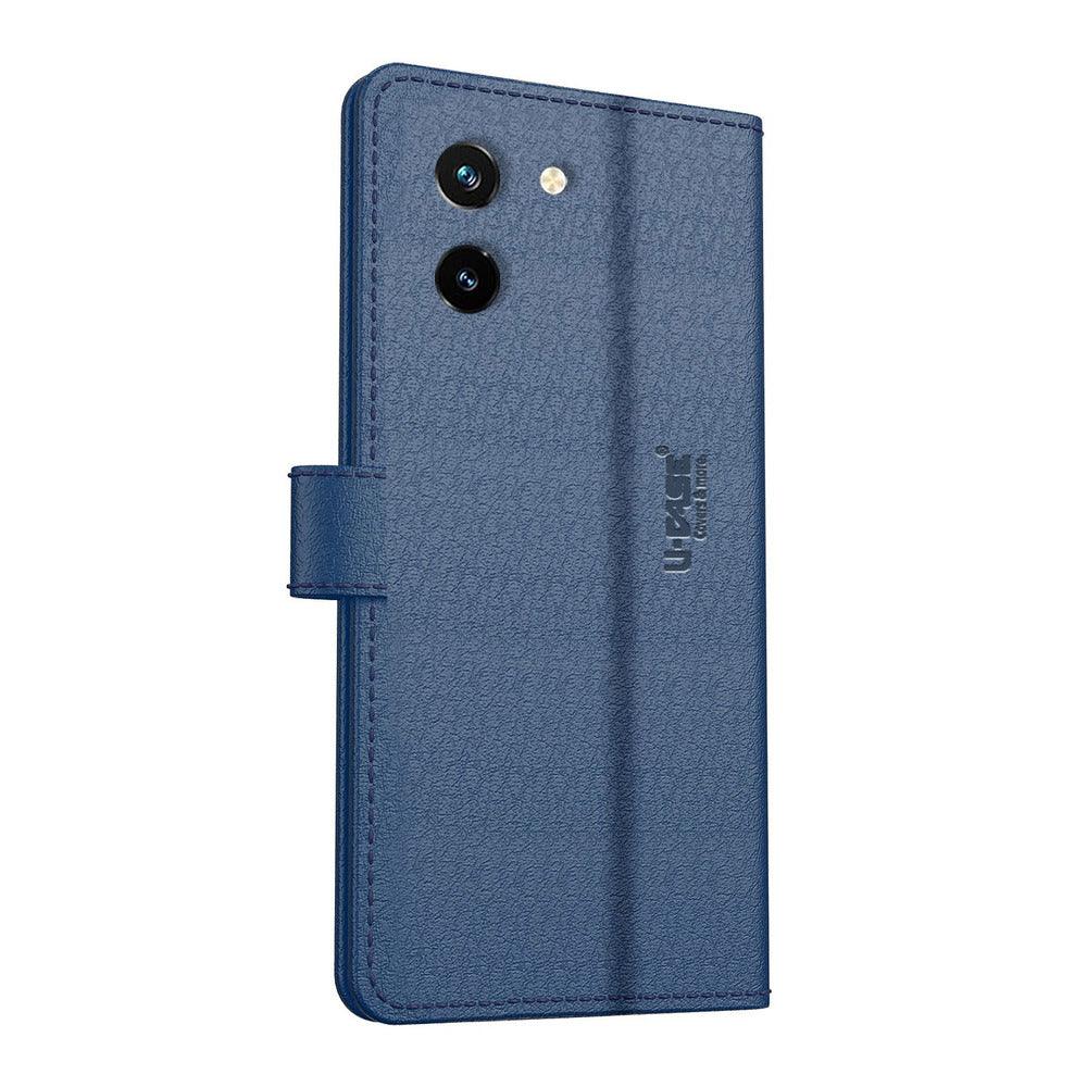 Vivo T3x 5G U-CASE Magnetic Flip Cover Vegan Foldable Stand & Pocket Magnetic Closure - Aibex